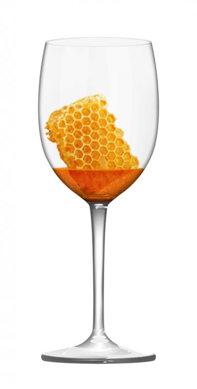 Honey in the glass