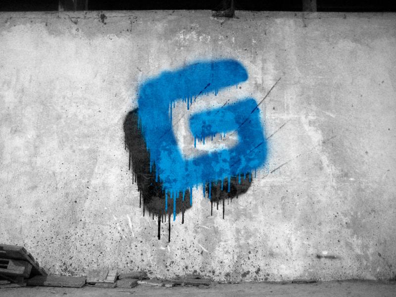 Logo mutation "graffiti"