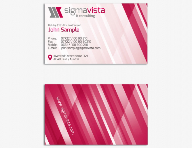 sigmavista - business card draft